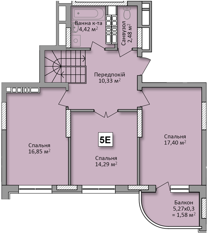 Двухуровневая 138.55 м² в ЖК по ул. Ю. Кондратюка от 21 500 грн/м², Киев