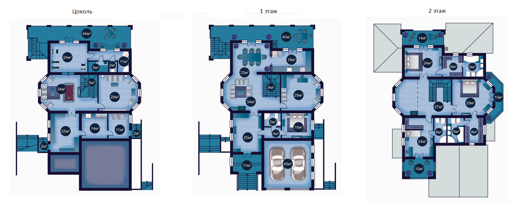 Коттедж 545.85 м² в КГ Riviera Village от застройщика, с. Лебедевка