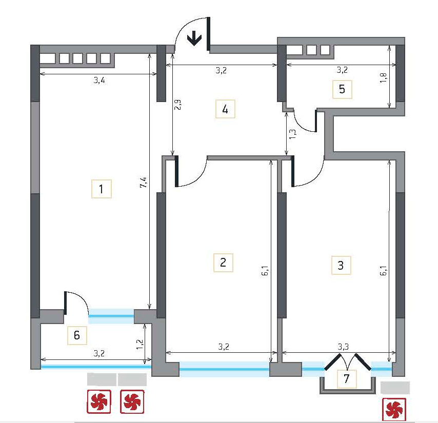 2-комнатная 83.31 м² в ЖК Victory V от 33 500 грн/м², Киев