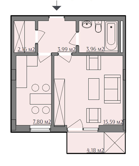 1-кімнатна 34.75 м² в ЖК на вул. Варшавська, 201А від 33 800 грн/м², Львів