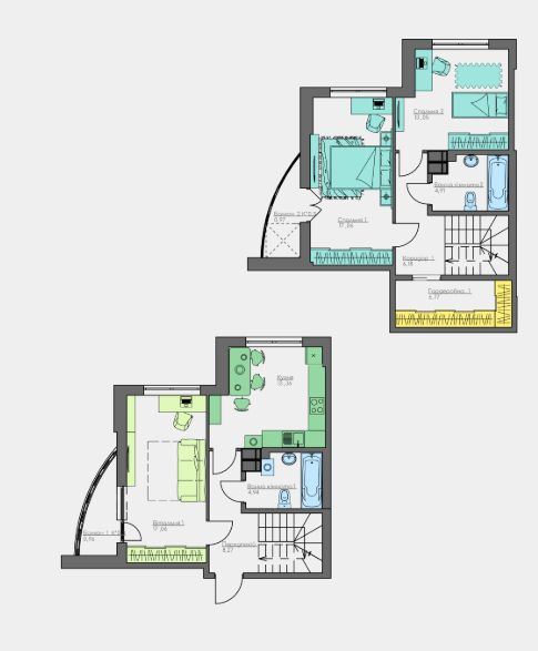 Двухуровневая 93.53 м² в ЖК Home and Park Comfort House от 14 000 грн/м², г. Борисполь