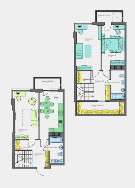 Двухуровневая 118.53 м² в ЖК Home and Park Comfort House от 14 000 грн/м², г. Борисполь