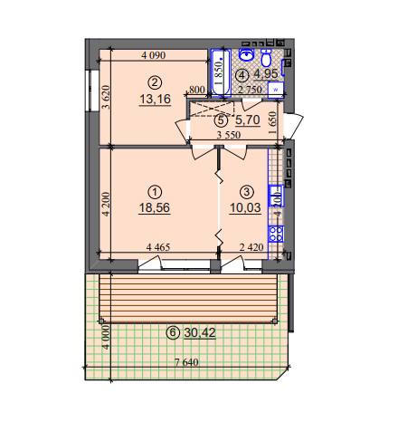 2-кімнатна 52.4 м² в ЖК Ліпінка від 26 800 грн/м², Київ