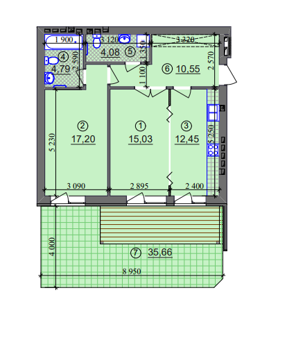 2-кімнатна 71 м² в ЖК Ліпінка від 26 100 грн/м², Київ