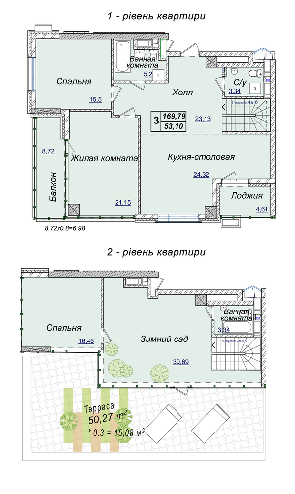 3-комнатная 169.79 м² в ЖК Новопечерские Липки от 34 390 грн/м², Киев