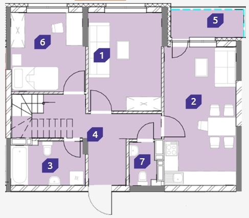 5+ комнат 129.97 м² в ЖК OK`LAND от 29 363 грн/м², Киев