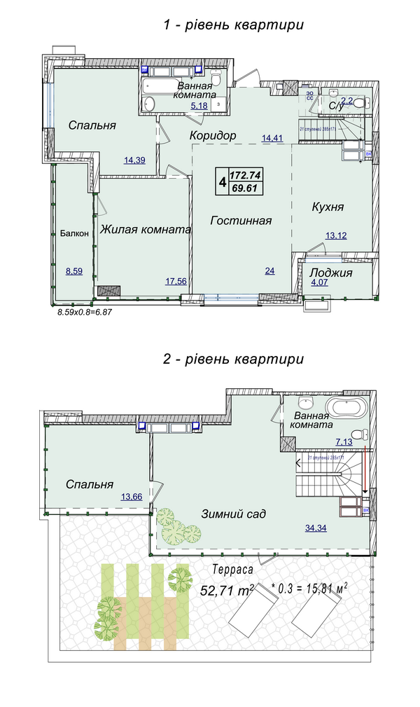 4-кімнатна 172.74 м² в ЖК Новопечерські Липки від 34 390 грн/м², Київ