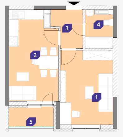 1-кімнатна 43.17 м² в ЖК OK`LAND від 27 858 грн/м², Київ