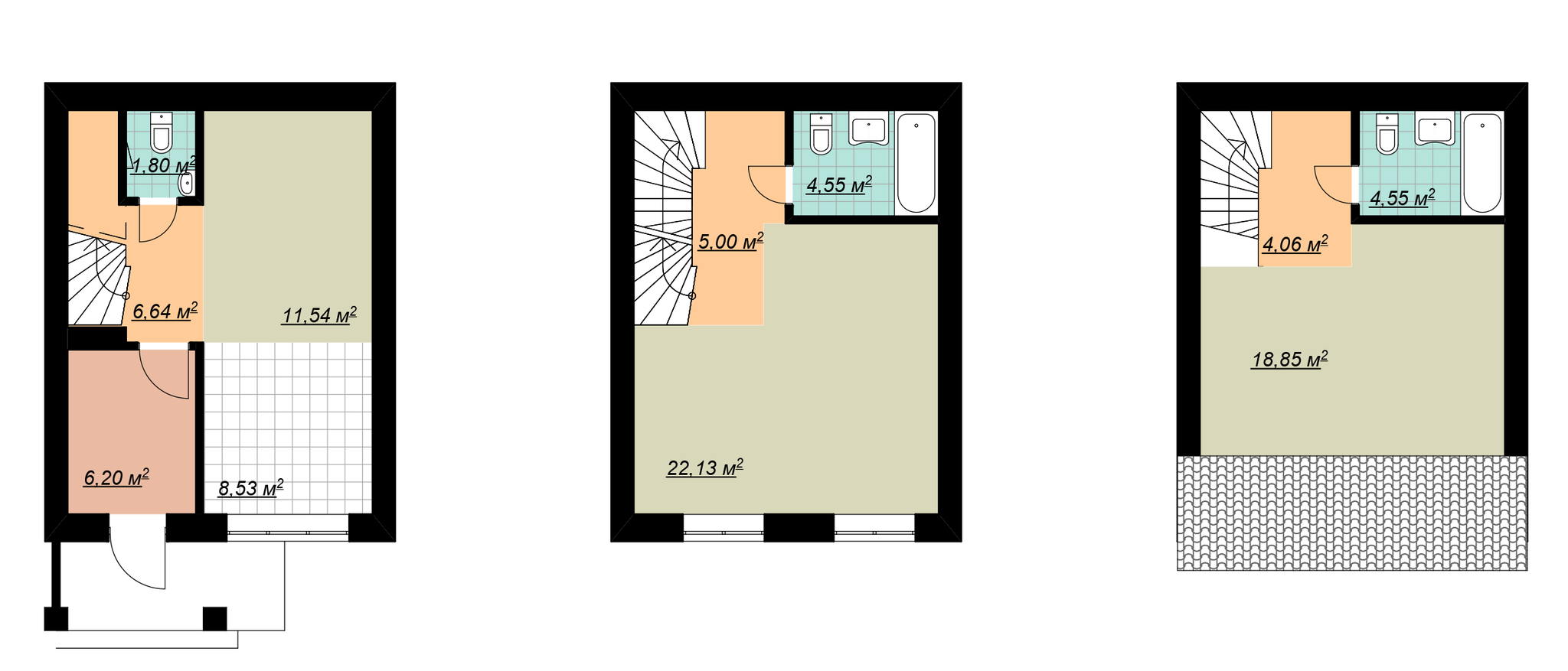 Таунхаус 100 м² в Таунхаус Bavaria House от 22 800 грн/м², с. Софиевская Борщаговка