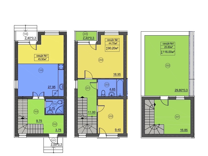 Таунхаус 115 м² в КГ Лесное-2 от 14 880 грн/м², пгт Гостомель