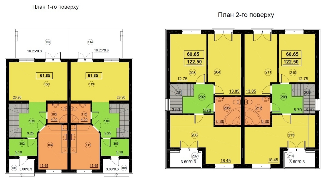 Дуплекс 125 м² в КГ Лесное-3 от застройщика, пгт Гостомель