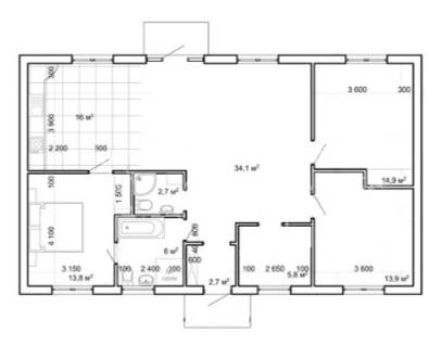 Коттедж 109 м² в КГ Хуторок от застройщика, с. Фурсы