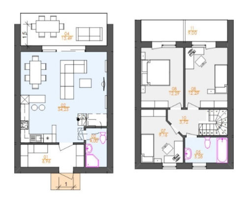 Таунхаус 100 м² в Таунхауси Whitehall від 20 400 грн/м², с. Білогородка