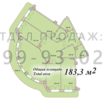 Вільне планування 183.3 м² в ЖК Спадок Дерибаса від 46 700 грн/м², Одеса