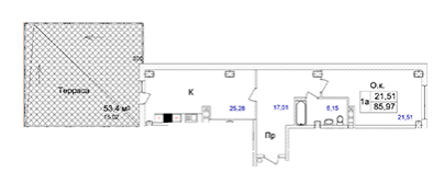 1-комнатная 86.54 м² в ЖК Ясная Поляна 2 от застройщика, Одесса