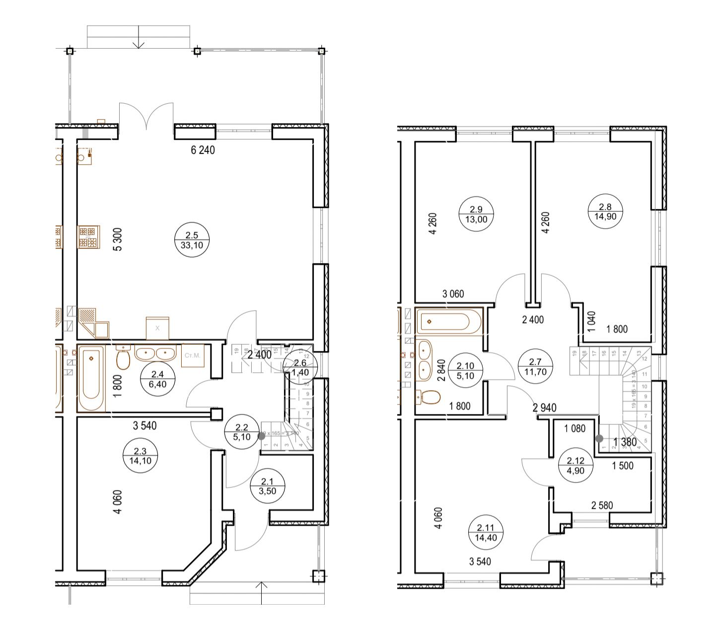 Дуплекс 128 м² в Дуплексы Smart House от застройщика, г. Ирпень