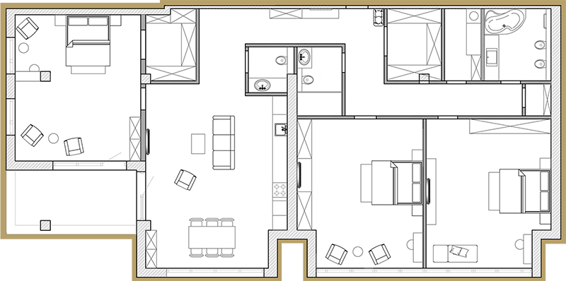 4-комнатная 200.49 м² в ЖК Premier Park от 50 750 грн/м², Днепр