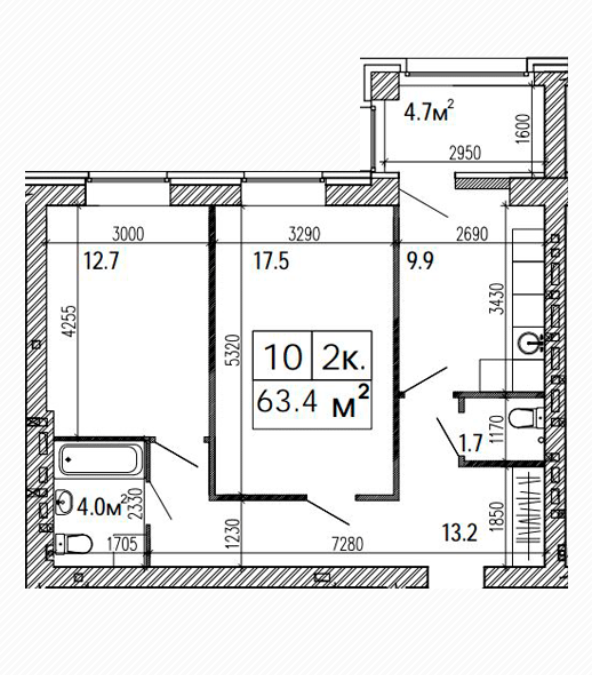 2-комнатная 63.4 м² в ЖК Suncity от 17 000 грн/м², Днепр