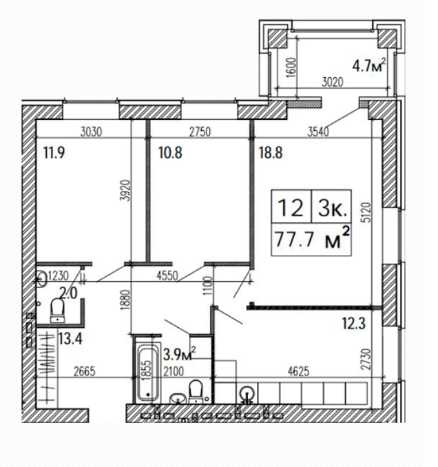 3-комнатная 77.7 м² в ЖК Suncity от 17 000 грн/м², Днепр