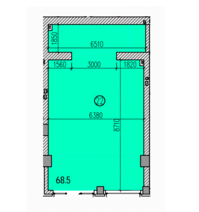 Помещение свободного назначения 68.5 м² в ЖК Suncity от застройщика, Днепр