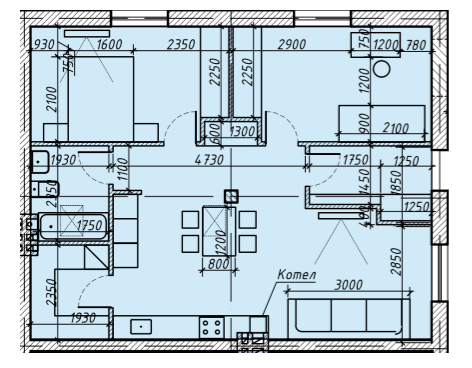 Квадрекс 74 м² в КГ Светлый Совиньон от 24 865 грн/м², пгт Таирово