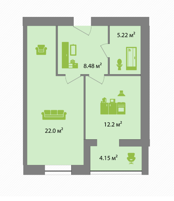 2-комнатная 110.6 м² в ЖК Дом на Титова от 16 000 грн/м², Днепр