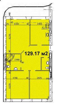 3-кімнатна 129.17 м² в ЖК Каскад від забудовника, Дніпро