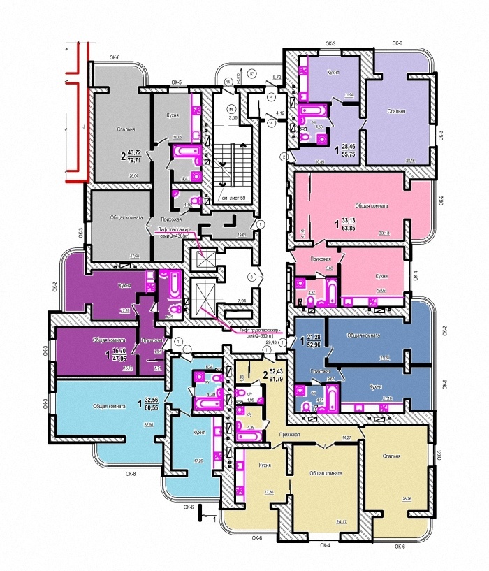 1-комнатная 63.85 м² в ЖД Родники от застройщика, Харьков