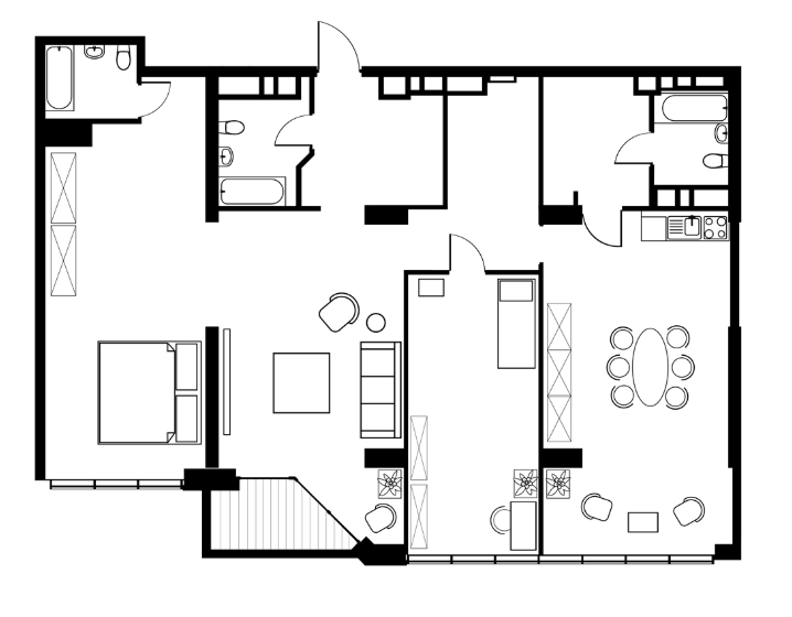 3-комнатная 154.3 м² в ЖК Delmar от 58 650 грн/м², Киев