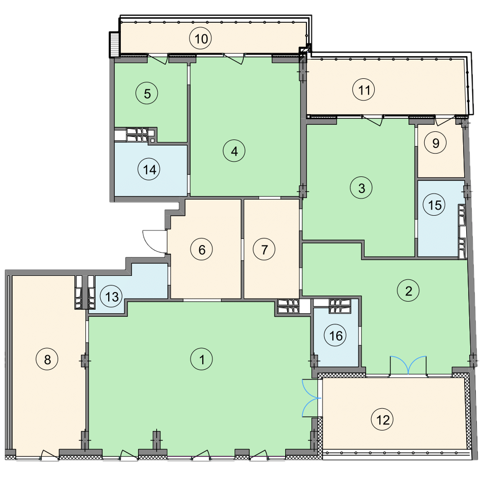 5+ комнат 226.3 м² в ЖК Crystal Park от застройщика, Киев