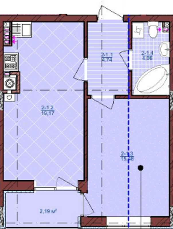 1-комнатная 45 м² в ЖК на ул. Антоновича, 31 от 32 950 грн/м², Львов