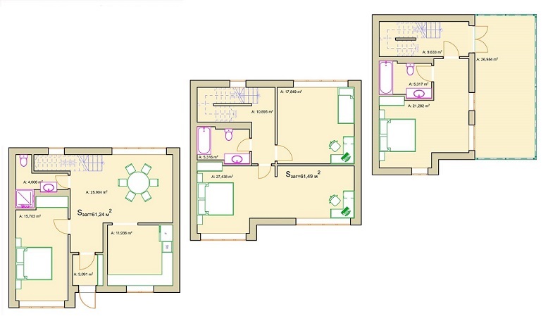 Таунхаус 185.84 м² в Таунхаус Бережанський від забудовника, Львів