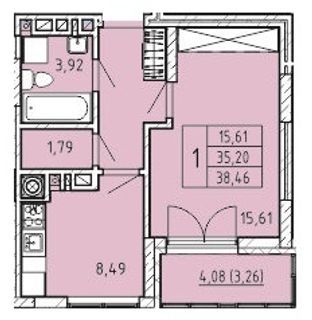 1-кімнатна 38.49 м² в ЖК Lazur Sky від 20 000 грн/м², Львів