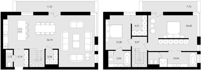 Дворівнева 130.21 м² в ЖК Avalon Flex від 21 000 грн/м², Львів