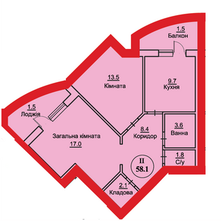 2-кімнатна 58.1 м² в ЖК на вул. Чорновола 22, 22А від 12 200 грн/м², м. Городок