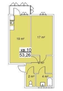 1-кімнатна 53.26 м² в ЖК на вул. Куземського від забудовника, с. Ременів