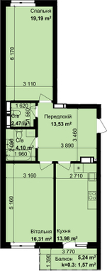 2-кімнатна 71.15 м² в ЖК Кришталевi джерела від 32 000 грн/м², Київ