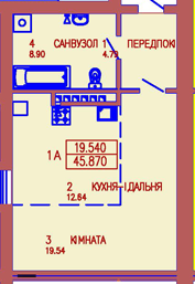 1-кімнатна 45.87 м² в ЖК Сонячний від забудовника, Івано-Франківськ
