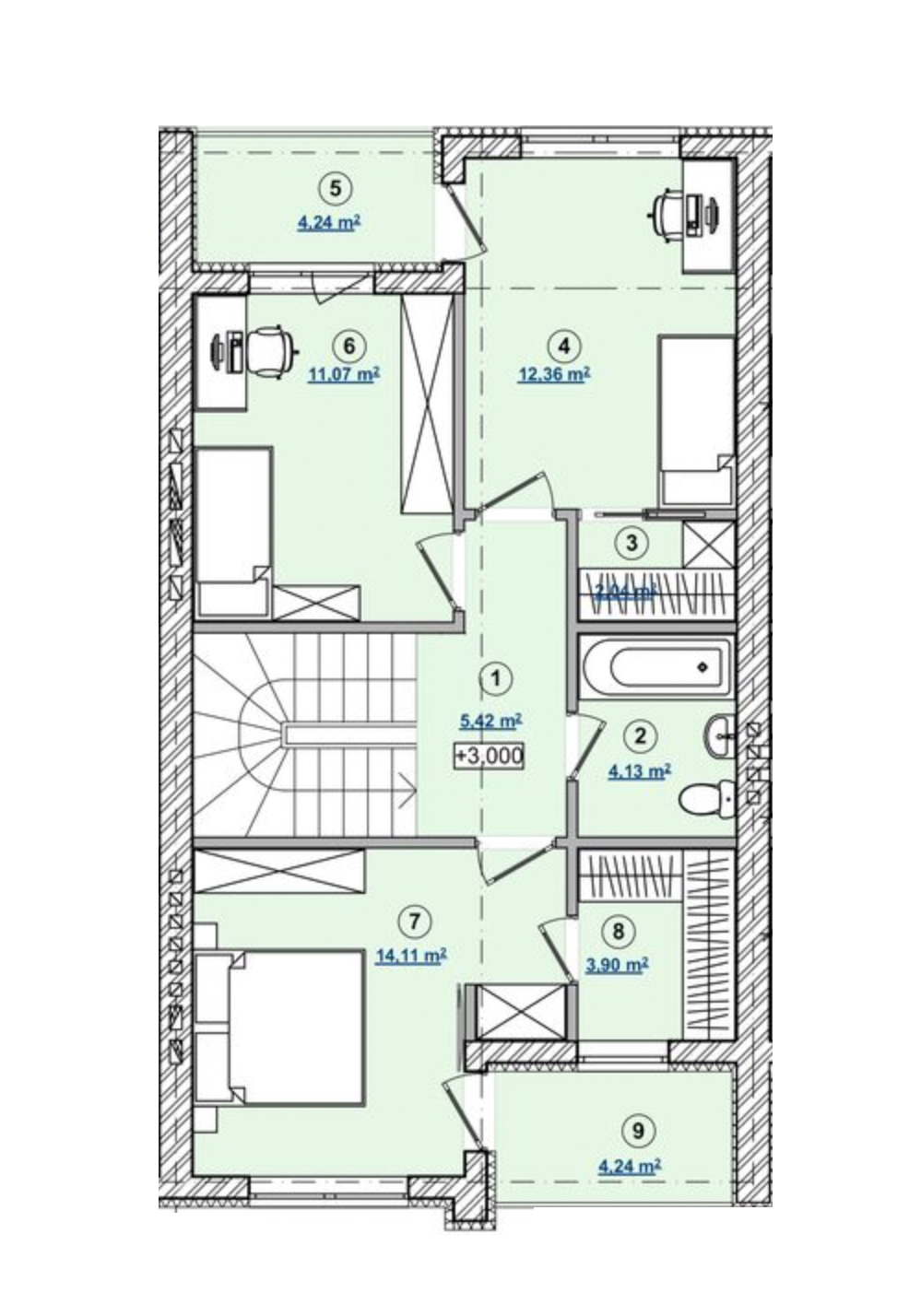 Таунхаус 111.7 м² в КМ Капітель від 13 697 грн/м², с. Зубра