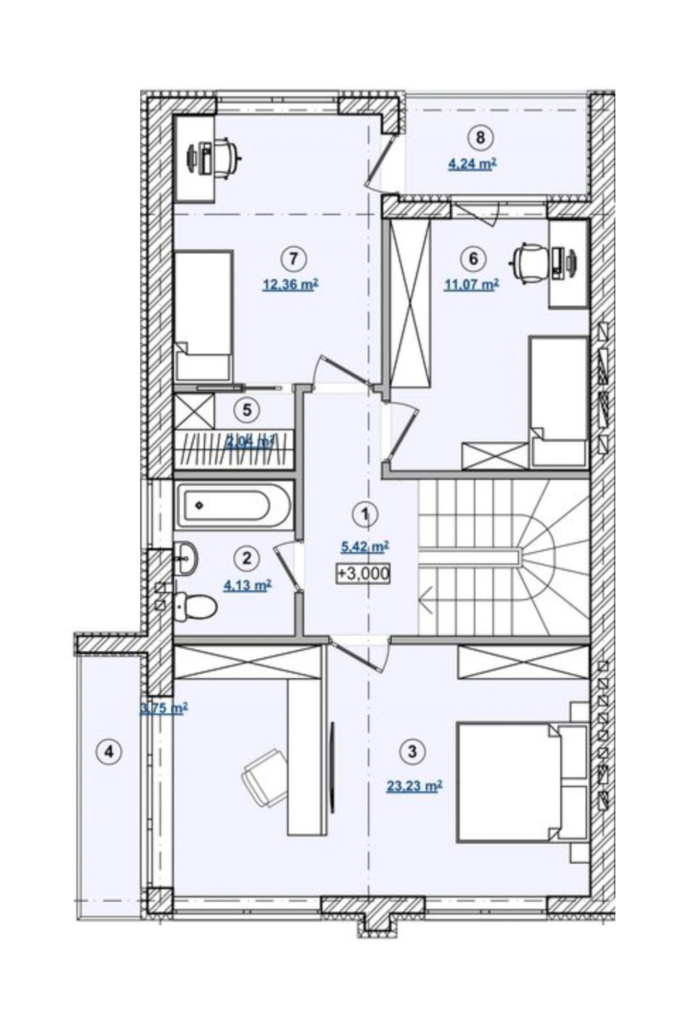 Таунхаус 116 м² в КП Капитель от застройщика, с. Зубра