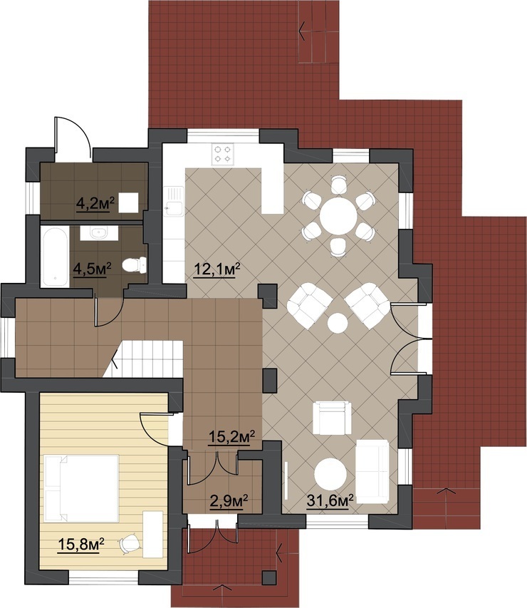 Коттедж 175 м² в КГ Провесень от 25 429 грн/м², Львов