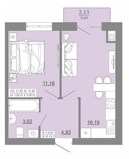 1-кімнатна 37.17 м² в ЖК Проект Парк від 13 500 грн/м², м. Пустомити