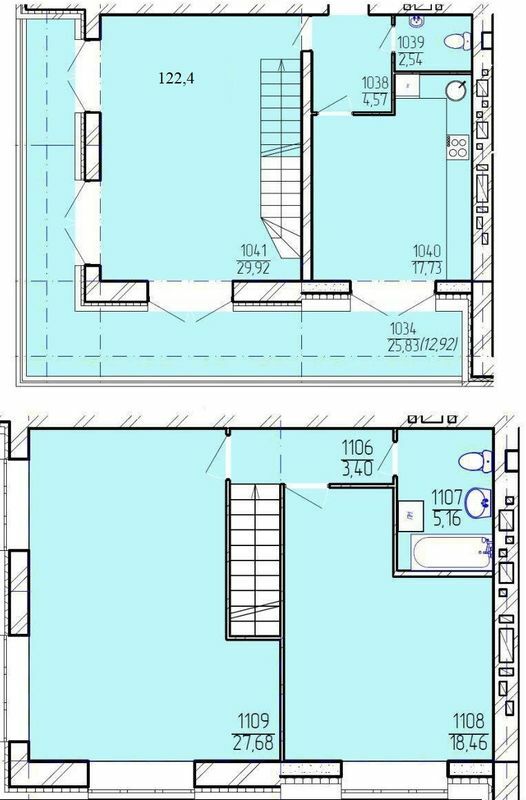 Двухуровневая 122.4 м² в ЖК Гармонія 2 от застройщика, Хмельницкий