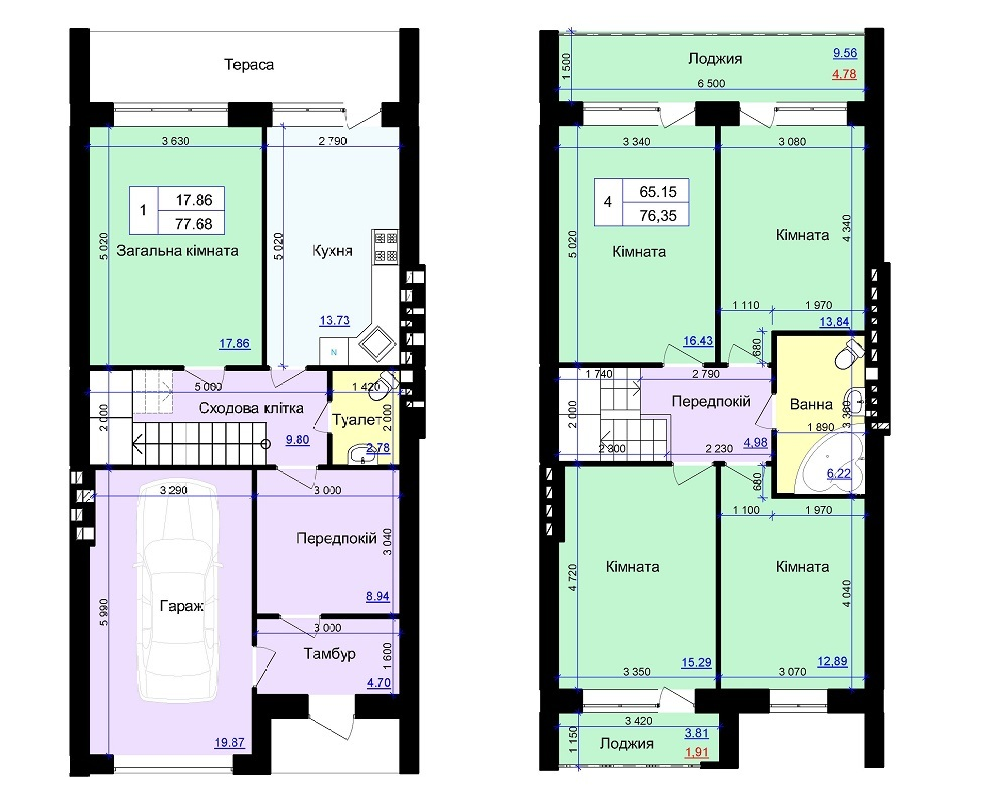 Таунхаус 154.03 м² в КГ Затишне от застройщика, Хмельницкий