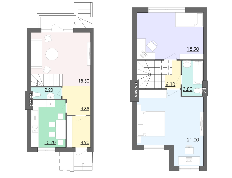 Таунхаус 87.95 м² в Таунхаус Мальованка від 12 507 грн/м², Чернівці