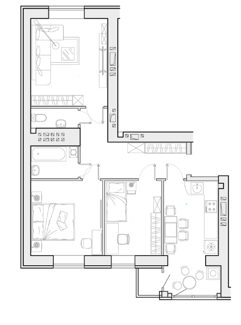 3-комнатная 76.13 м² в ЖК Супернова от 20 100 грн/м², Луцк