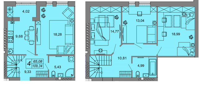 4-кімнатна 109.34 м² в ЖК Юпітер від 11 500 грн/м², с. Липини