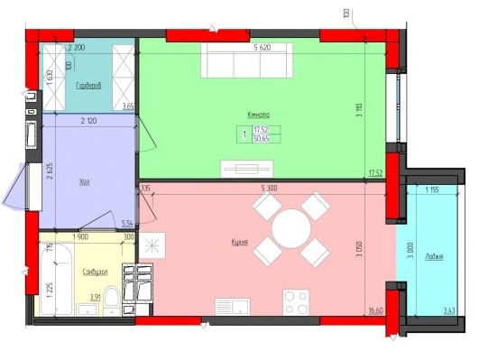 1-кімнатна 50.65 м² в ЖК Мистецькі Ворота від 19 000 грн/м², Житомир