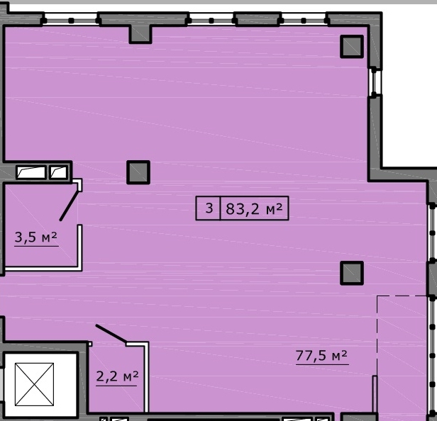 3-кімнатна 83.2 м² в ЖК Кіровський від 15 850 грн/м², м. Мелітополь