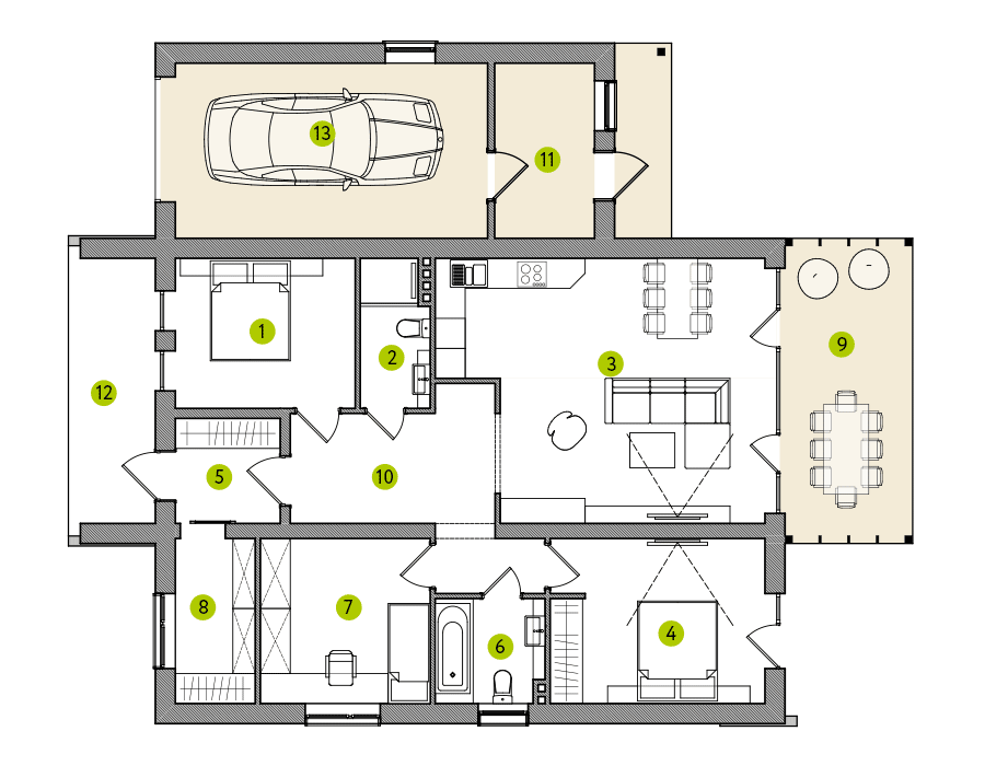 Коттедж 106 м² в КГ Зеленый Бульвар от 25 580 грн/м², с. Белогородка